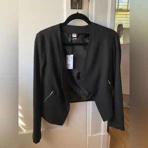 H&M Black Blazer Jacket size 4